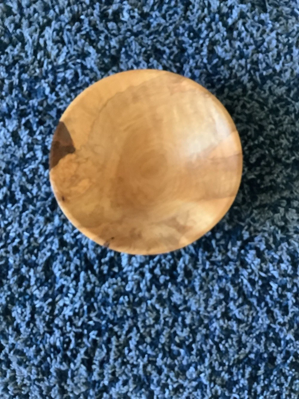 Lovely Hand Carved Old Growth Maple Bowl